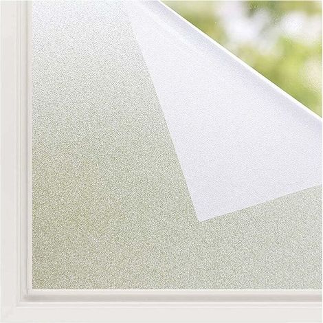Film Fenetre Anti Regard Film Occultant Fenêtre Film Electrostatique Vitre Film pour Vitre Anti UV Film Opaque Mate pour Salle de Bain Chambre Cuisine 20x200 CM (1/5)