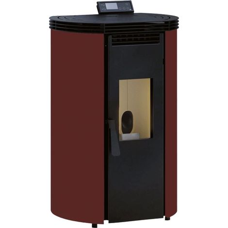 Poêle à granulés rond - FM CALEFACCION BP-100-C 8.5 kW  Bordeaux - Sans module wifi