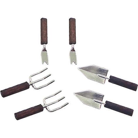 2 ensembles de modèles d'outils de jardinage, mini-scène décorative, cadeau à faire soi-même, accessoires pour la maison (1/5)