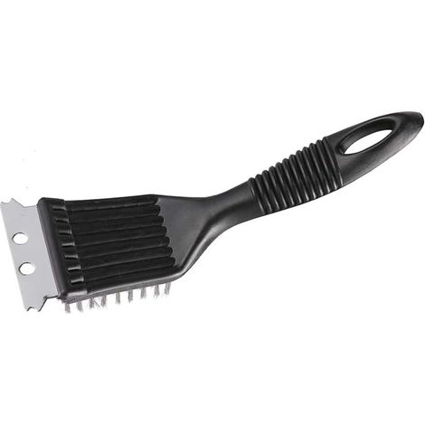 Brosse de nettoyage pour barbecue, four et gril de cuisine, brosse métallique avec grattoir (1/5)