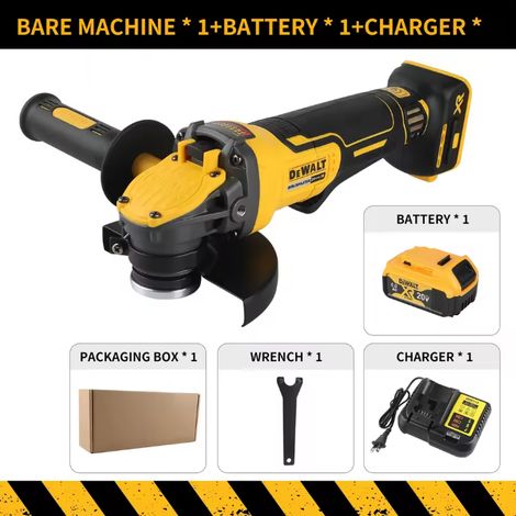 Akku-Winkelschleifer 18V DEWALT DCG416 Scheibe 115mm variable Drehzahl (1/5)