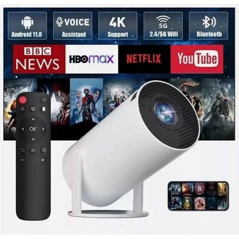 Filiyano – Projecteur 4 K 5G intelligent HD LED HA de avec WiFi, Bluetooth, HDMI, USB, Android et home cinéma - XF29 (1/5)