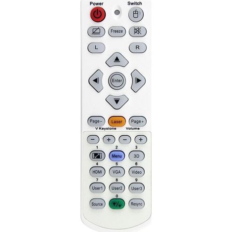 IR1304L Ersatzfernbedienung für X345, X355, X412, X416, ZH403, 4K550, EH415e, EH415ST und W319UST Projektoren