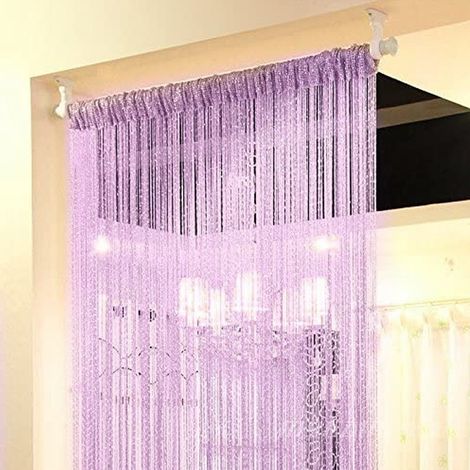 Rideau de porte à pompons (100 x 180 cm) pour une magnifique décoration de mariage ou d'anniversaire. (1/5)