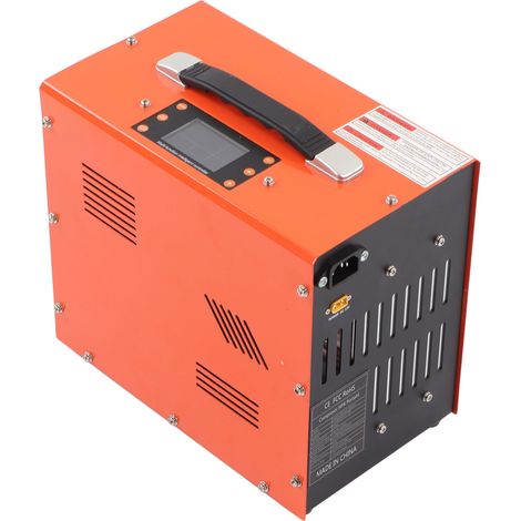 Compresseur d'air PCP numérique LCD haute pression, gonfleur automatique avec arrêt auto, pompe de gonflage pour plongée, DC12V prise UE AC220V. (1/5)