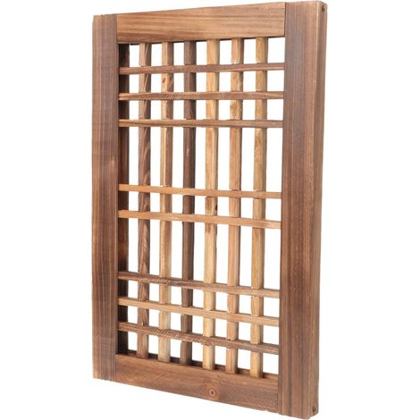 Décoration Murale Vintage en Bois, Cadre de Fenêtre Rustique Style Ferme, Facile à Installer, pour Salon ou Patio (1/5)