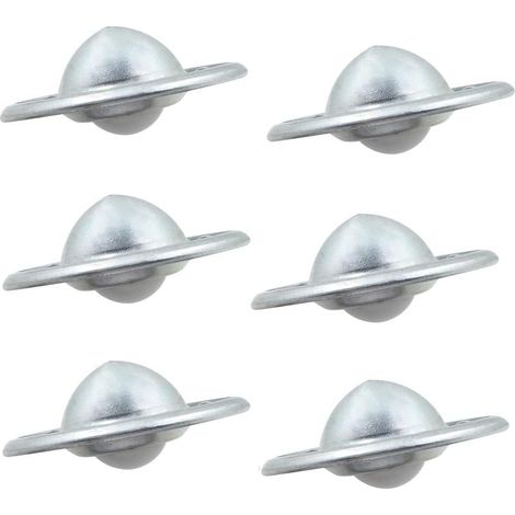 6 Roulement Billes Roulettes Meubles Roulements - Nylon Transfert Boules Robuste AssembléS Bagages Chariot Coulissant Convoyeur SystèMes D'Alimentation éLectrique Espacement Trous (1/5)
