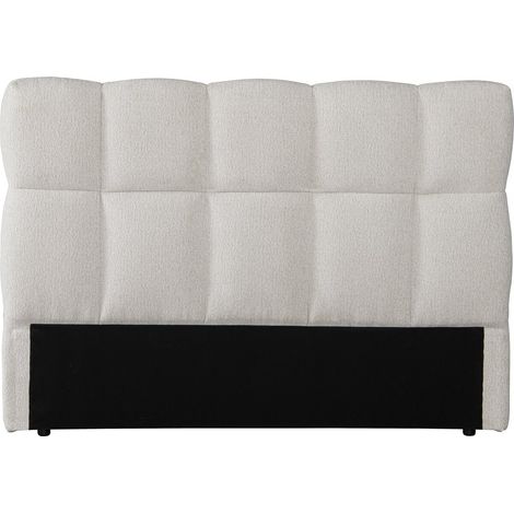 Testiera a bolle in tessuto spesso "Alpe d'Huez" - 160 cm - Beige (1/4)