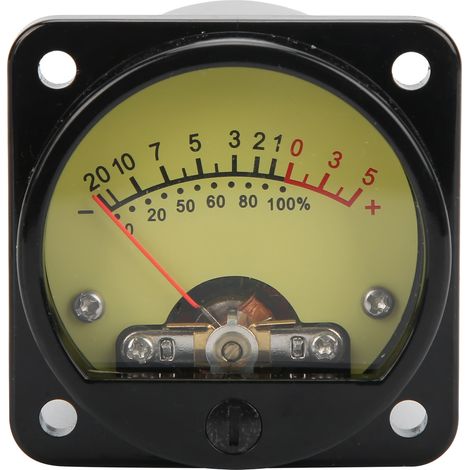 Tube VU Meter 45mm avec Rétroéclairage et Driver - Indicateur de Niveau DB - TS-45-Y DC500UA Jaune (1/5)