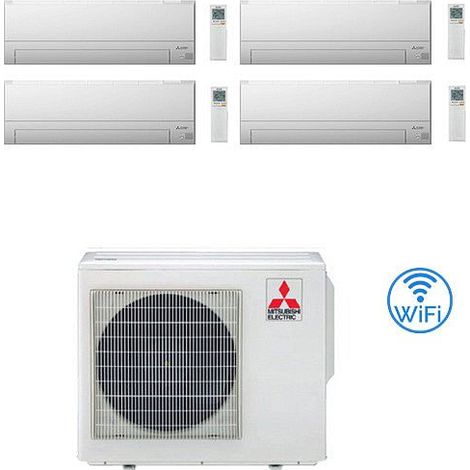 Climatizzatore Condizionatore Mitsubishi MSZ-BT Wifi R32 Quadri Split Inverter 7000 + 7000 + 12000 + 12000 BTU con U.E. MXZ-4F72VF NOVITÁ Classe A++/A+ (1/2)