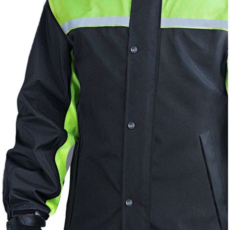 Pantalon imperméable respirant et imperméable, idéal pour le cyclisme électrique, noir et vert, taille 2XL. (1/5)