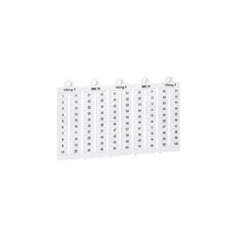 Legrand 039517 - Viking 3 junction block marker plate - lect horiz - pitch 6 - numbers 21 to 30
