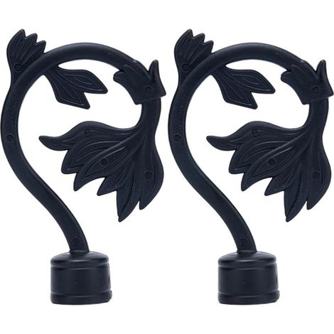 Lot De 2 Embouts Décoratifs pour Tringles À Rideaux, Embouts en Plastique, Accessoires pour Tringles À Rideaux (1/5)