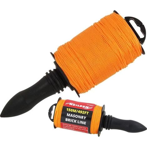 Neilsen 150M Yellow Builders Building Brick Laying Measuring Rope String Line