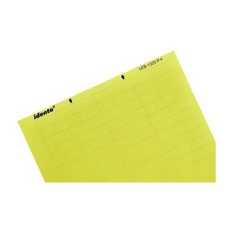 TE Connectivity 1768033-4 LEB-0615P-4 Etichetta per cavi LEB 15.24 x 6.35 mm Colore campo di marcatura: Giallo Numero d
