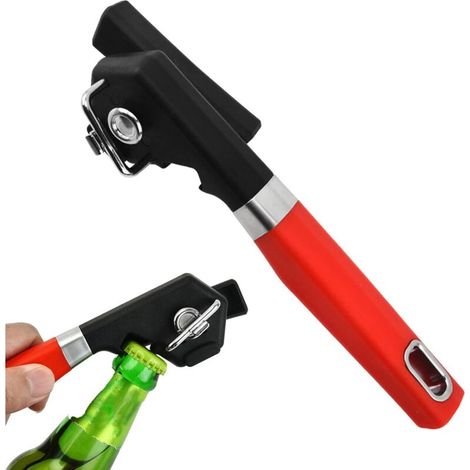 Manuel d'ouvre-boîte manuelle, manuel d'ouvre-boîte,Bouteille de coupe en douceur Outil de cuisine en acier inoxydable avec poignée ergonomique pour les personnes âgées adultes camping (1/5)