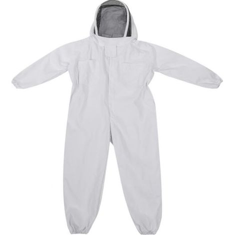Combinaison d'apiculteur - XXL - Pantalon de travail - Combinaison abeille et guêpe - Combinaison blanche pour adultes - Tenue d'apiculteur pour l'apiculture - Pantalon de travail pour femmes et homme (1/5)