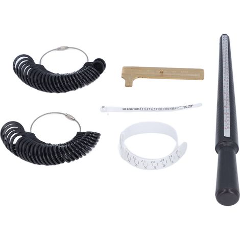 Ringmessset, wiederverwendbarer Dorn, Messingschieber, Fingergrößenmesser, Schmuck- und Armbandmesswerkzeug (1/5)