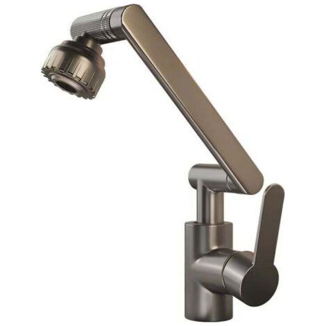 Flexible Copper Kitchen Faucet - 360° Rotation - 2 Water Modes - 3D Robotic Arm for Daily Use (1/4)