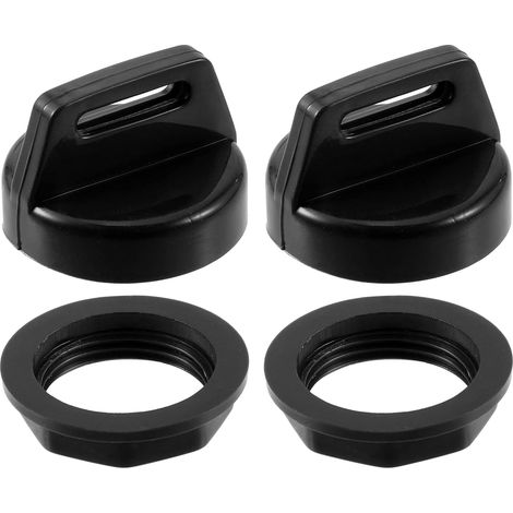 2 Set ATV Allumage Clés Couverture Capuchon avec Borgne Écrou pour Polaris Noir (1/5)