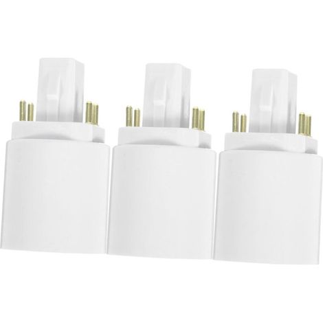 3 pièces Adaptateur Culot à Quatre Broches vers Douille E27 Convertisseur LED Installation Facile Connexion Stable Compatible Ampoules pour Maison et Bureau 3 pcs Adapté Tension (1/5)