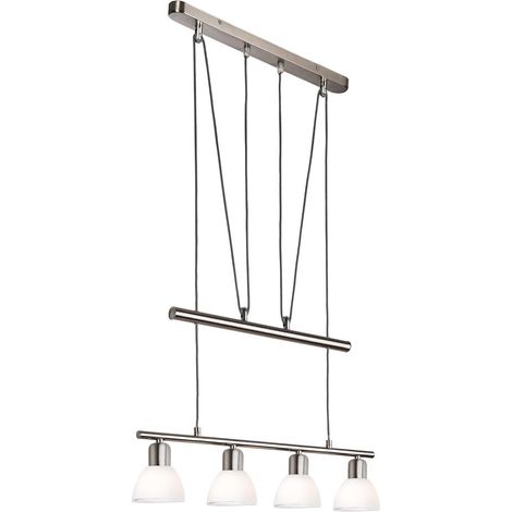 Pendelleuchte Hängeleuchte Deckenleuchte LED Höhenverstellbar Metall H 150 cm