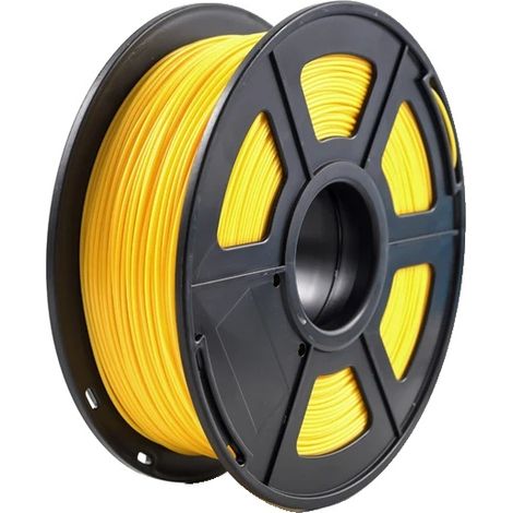 Filament d'imprimante 3D, matériau PETG, impression facile, Jaune (1/2)