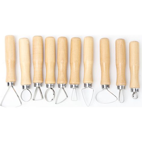 Set mit 10 Modellierwerkzeugen für Wachs, Seife und Ton (1/5)