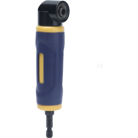 Adaptador de taladro de ángulo recto de 90 grados, amarillo y azul, extensión de taladro (1/5)