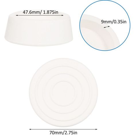 Lot de 2 embouts de protection en caoutchouc pour échelle de piscine extérieure enterrée, compatibles avec les tubes d'échelle de piscine standard de 1,9 pouce. (1/5)
