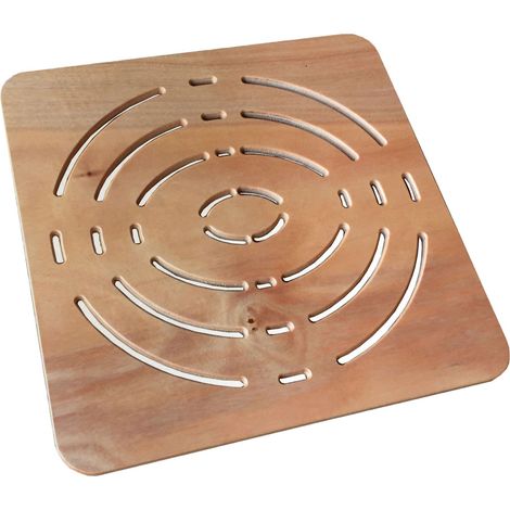 Pedana doccia Legno Okumè 60x60 design moderno ideale per piatto doccia 80x80 (1/5)