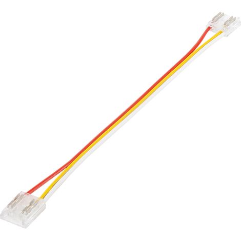 Conector Doble con Cable para Tira LED CCT 24V DC COB IP20 Ancho 10mm 10 mm (1/2)