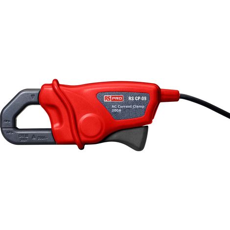 Rs Pro – Adaptateur de pince ampéremétrique AC 200A – Précision ±2 % – CAT II 600V – Pour multimètres avec connecteur 4mm