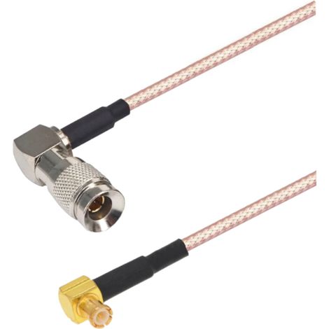 Câble SDI DIN 1.0-2.3, connecteur RA-MCX, connecteur RA 75 ohms, 2 m