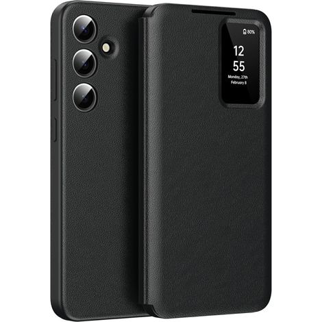Funda Samsung Galaxy A56 5G Smart View con bolsillo para tarjetas, color negro. (1/5)