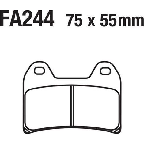 Motorcycle copper-based sintered disc brake pads FA244, DUCATI KTM F800, 690, 790, 1290
