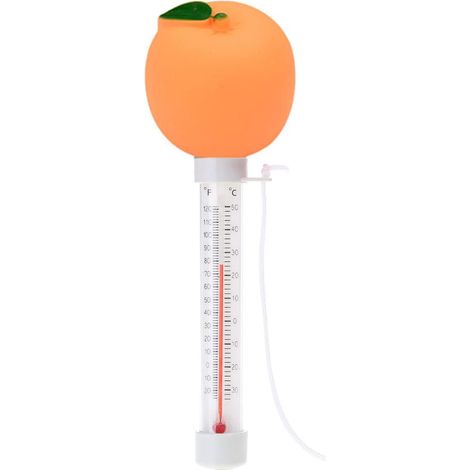Schwimmendes Poolthermometer, Cartoon-Obsttyp Orange für Schwimmbad, Badezimmer (1/5)