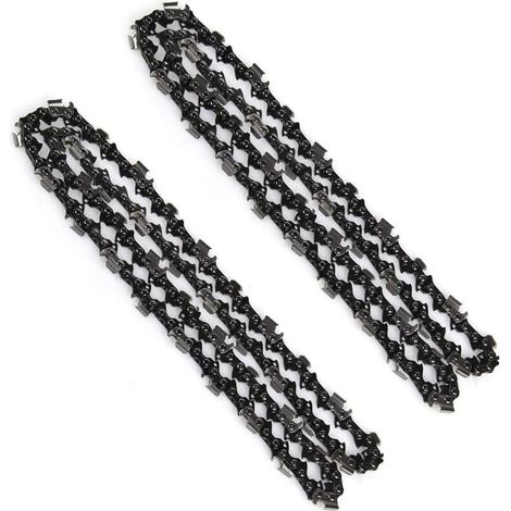 Original Rotatech 16" 59-Glieder-Kettensägenketten - 40 cm Länge - Elektrisches Titan (2er-Pack)