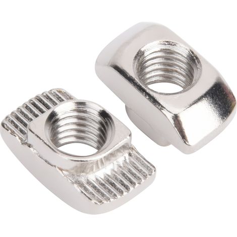 100 pièces Écrou T Standard Européen 45T M8 pour Profilés Aluminium Écrou Coulissant (1/5)