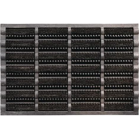 Felpudo negro 60% caucho/40% coco L750xB450xS25mm