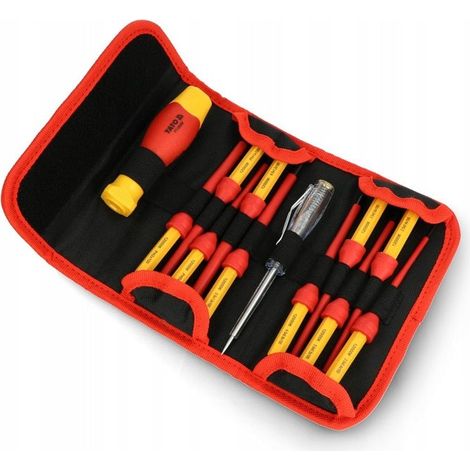 Yato isolierte Schraubendreher + Bits, 12er-Set, 28290 (1/4)