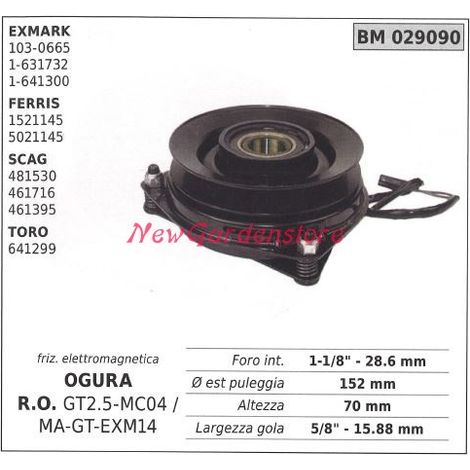 Frizione elettromagnetica ogura rasaerba tosaerba exmark ferris scag 029090