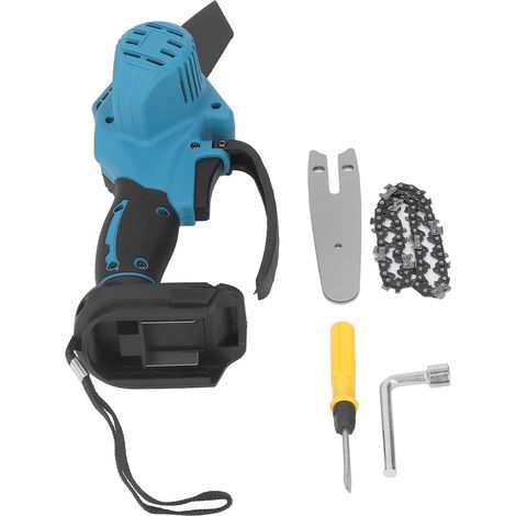 Mini motosega elettrica senza fili, gamma di motoseghe da giardino portatili ad alta velocità per batteria da 18V (1/5)