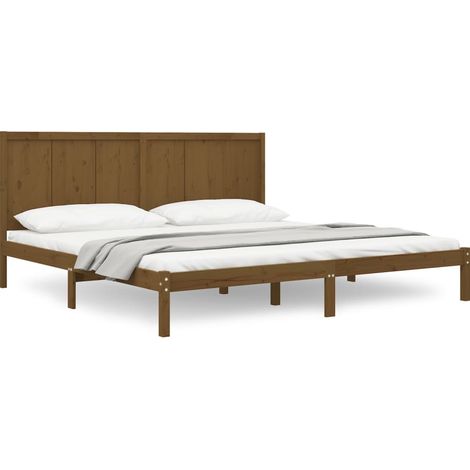 Maison Exclusive - Giroletto ambra in Legno Massello di Pino 200x200 cm