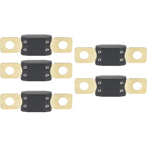 Lot de 5 fusibles ANM 80A pour voiture, plaqués or, alliage de zinc, accessoire auto universel (1/5)