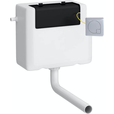 Nuie Concealed Cistern and Chrome Square Dual Flush Plate - XTY8M01 (1/3)