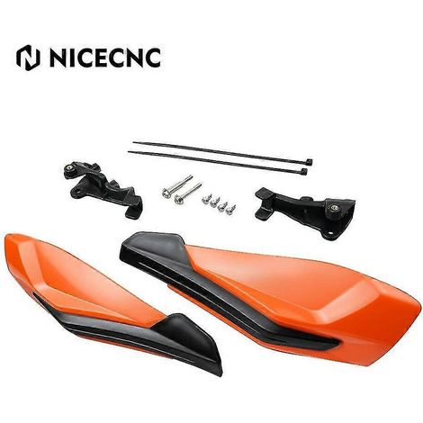 Nicecnc Lenkerprotektoren für KTM 125, 200, 250, 300, 350, 400, 450, 500, EXC, EXCF, XC, XCF, XCW, SX, SXF, TPI, 6D (2014–2023) – Orange