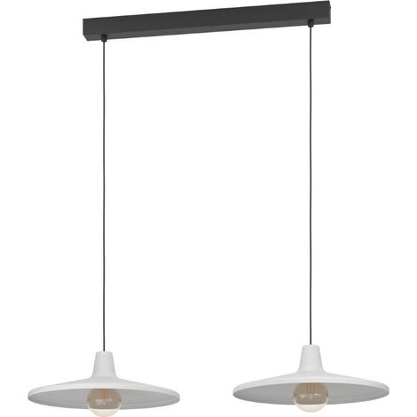 Lampe suspendue Miniere Steel Black E27 2x40W L: 99,5 cm B: 42cc H: 110 cm Dimmable (1/3)