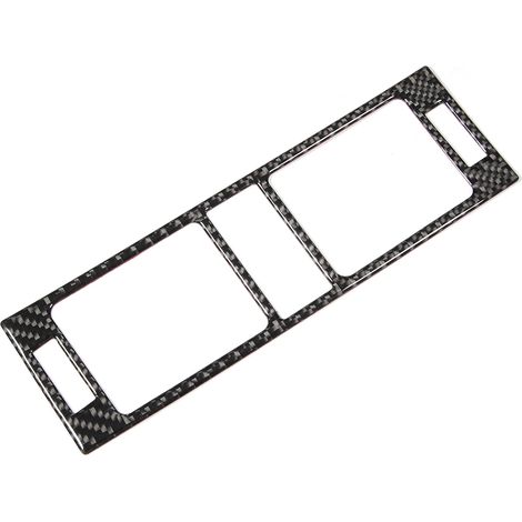 Baguette décorative en fibre de carbone pour les aérateurs de la console centrale des Mercedes-Benz Classe C W204 (modèles 2005-2012) (1/5)