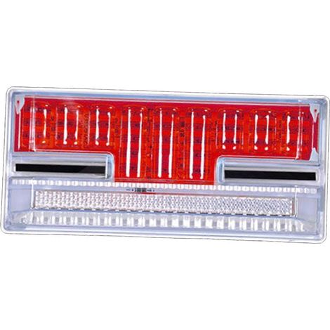 Feux de position latéraux à LED 24 V 10 W pour voiture, camion, remorque, poids lourd, éclairage extérieur IP68, orange-rouge (1/5)